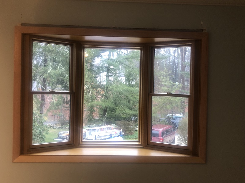 Window Solutions Plus installed this Pella Lifestyles bay window in Stamford,CT
